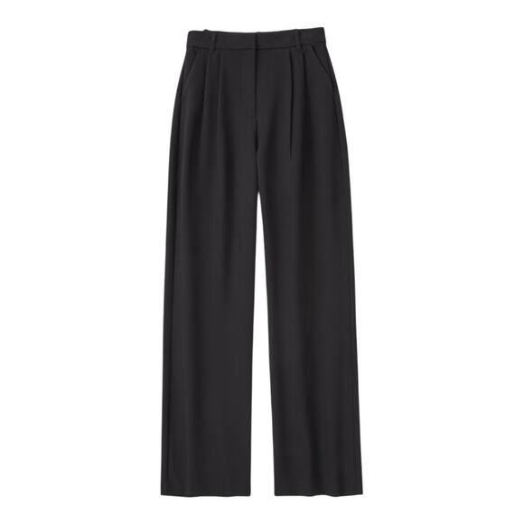 NWT Abercrombie & Fitch Sloane Tailored Black Pants Size 14 Long - Picture 1 of 10